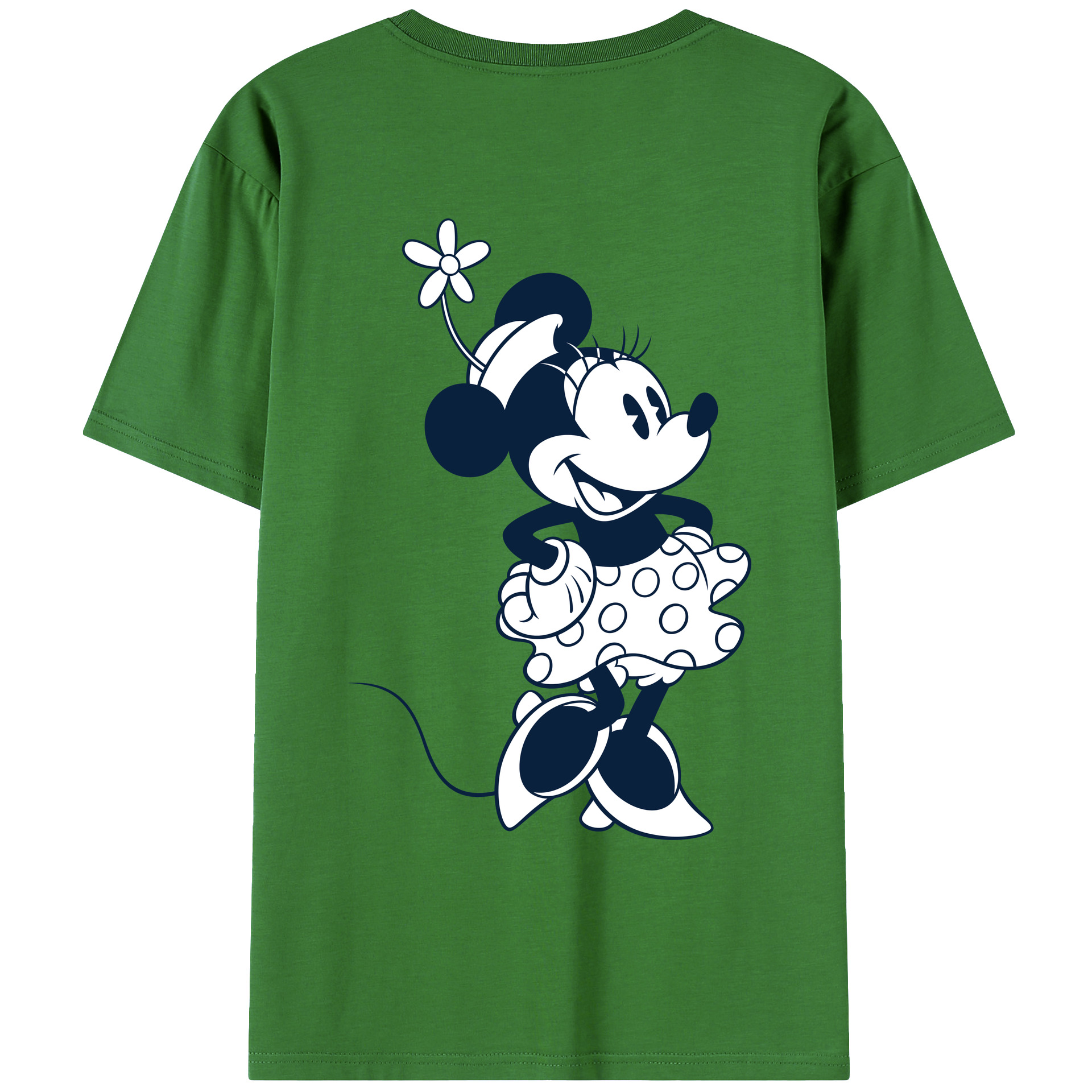 （画像用） ミッキーマウス Mickey Mouse レディース半袖Tシャツ(バックプリント)